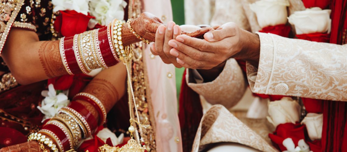 hands-indian-bride-groom-intertwined-together-making-authentic-wedding-ritual